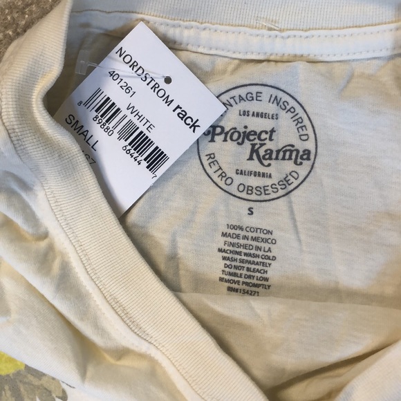 NWT PROJECT KARMA Stay Wild Flower Child Tee Shirt Small - Picture 3 of 9